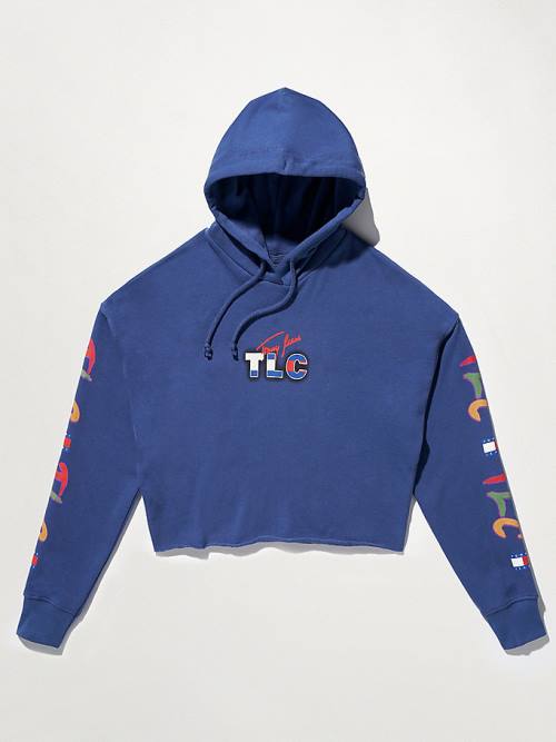 Tommy Hilfiger Tommy Revisited TLC Cropped Hoodie Dames Blauw | TH736WDN