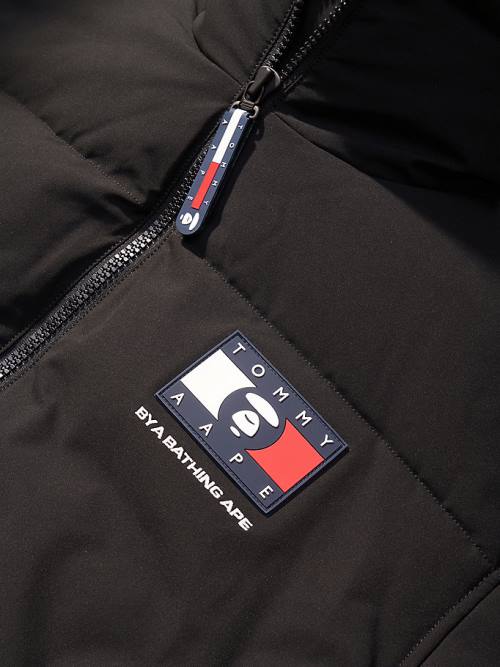 Tommy Hilfiger Tommy X AAPE Exclusive Puffer Jassen Heren Zwart | TH156BOD