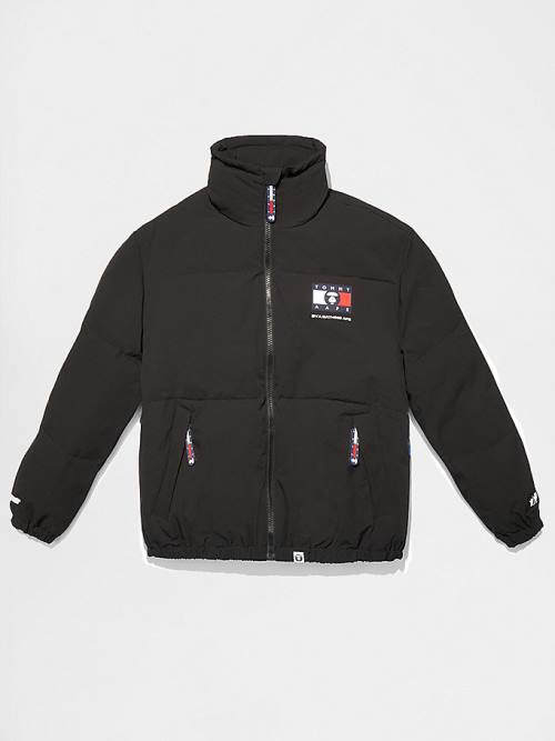 Tommy Hilfiger Tommy X AAPE Exclusive Puffer Jassen Heren Zwart | TH156BOD