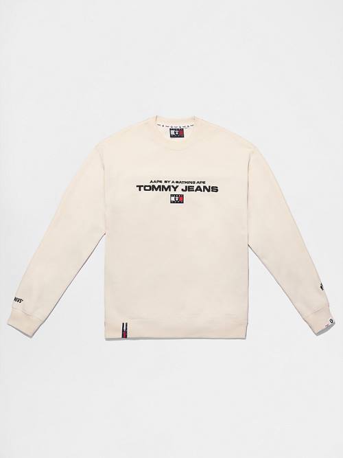 Tommy Hilfiger Tommy X AAPE Fleece Sweatshirts Heren Beige | TH016UWI