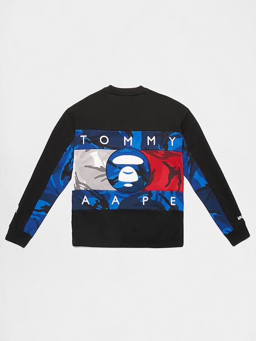 Tommy Hilfiger Tommy X AAPE Fleece Sweatshirts Heren Zwart | TH347DCU