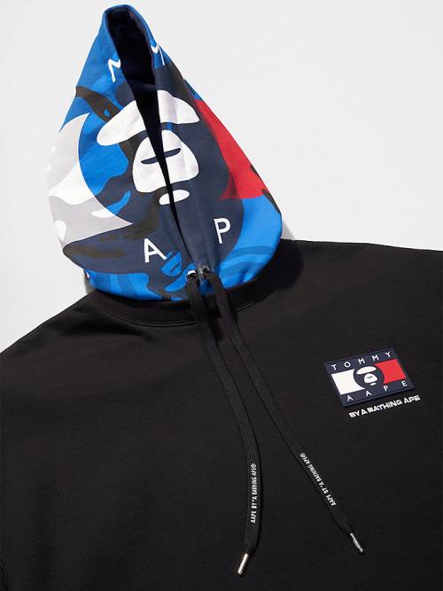 Tommy Hilfiger Tommy X AAPE Full Face Hoodie Heren Zwart | TH091SZK