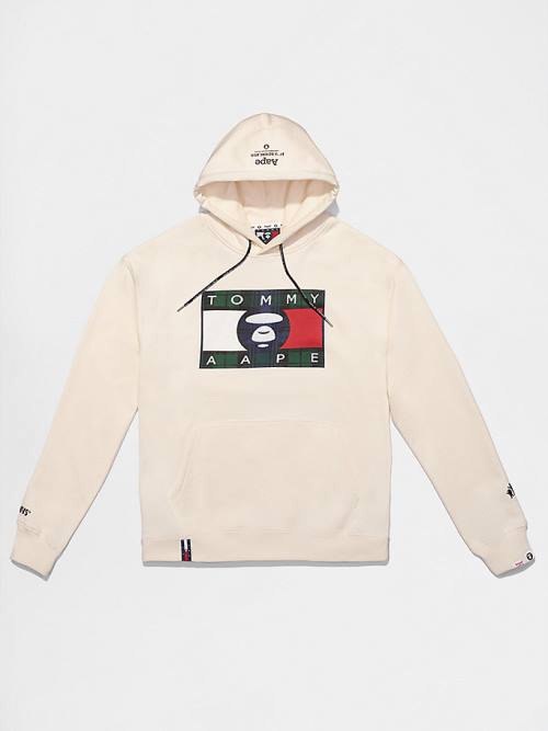 Tommy Hilfiger Tommy X AAPE Hoodie Heren Beige | TH176ZHA