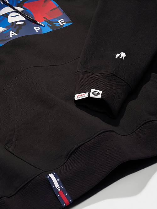 Tommy Hilfiger Tommy X AAPE Hoodie Heren Zwart | TH975FMQ