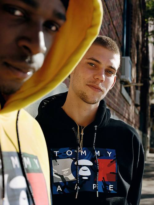 Tommy Hilfiger Tommy X AAPE Hoodie Heren Zwart | TH975FMQ