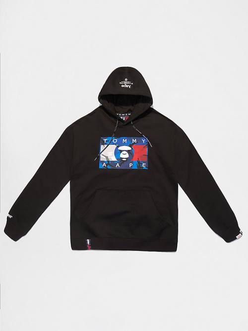 Tommy Hilfiger Tommy X AAPE Hoodie Heren Zwart | TH975FMQ