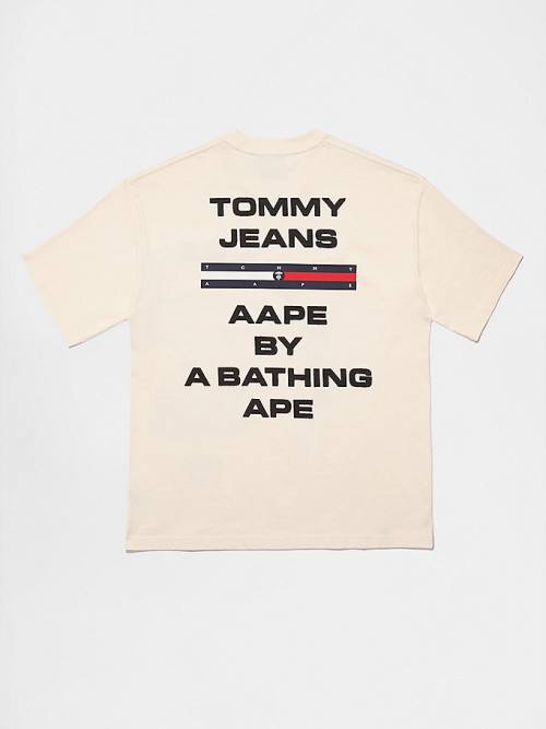 Tommy Hilfiger Tommy X AAPE T-shirts Heren Beige | TH367KUF