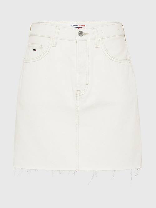 Tommy Hilfiger Tonal Logo Denim Mini Rokken Dames Denim | TH629CJZ