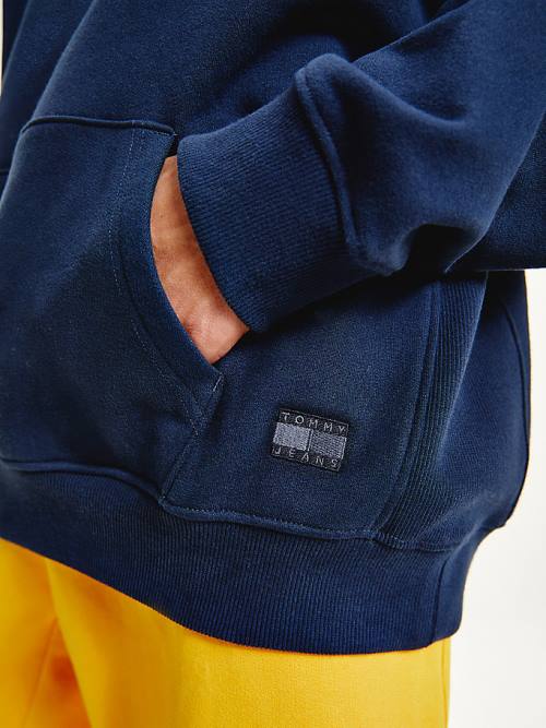 Tommy Hilfiger Tonal Logo Hoodie Heren Blauw | TH270IYJ