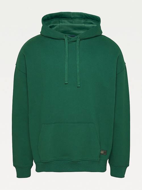 Tommy Hilfiger Tonal Logo Hoodie Heren Groen | TH482BIL