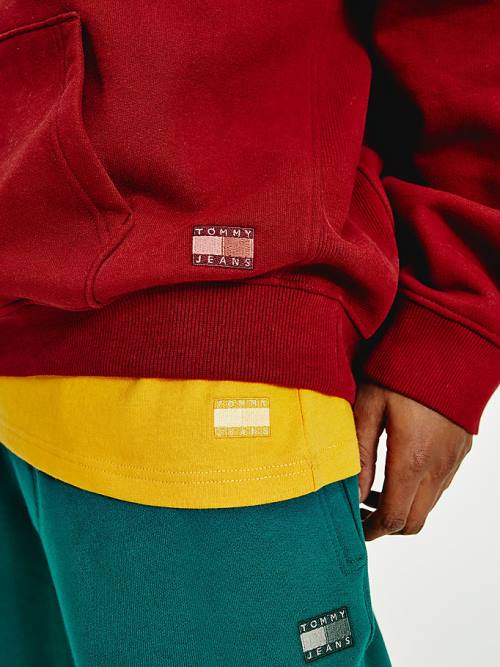 Tommy Hilfiger Tonal Logo Hoodie Heren Rood | TH652NIA