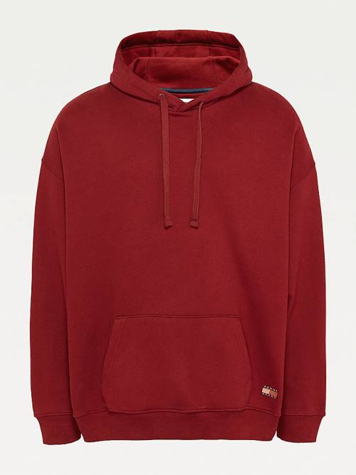 Tommy Hilfiger Tonal Logo Hoodie Heren Rood | TH652NIA