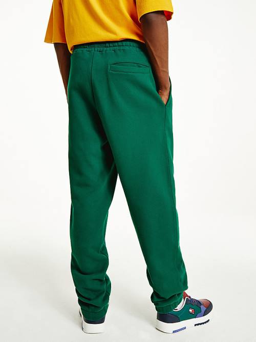 Tommy Hilfiger Tonal Logo Relaxed Fit Joggers Broek Heren Groen | TH953SRC