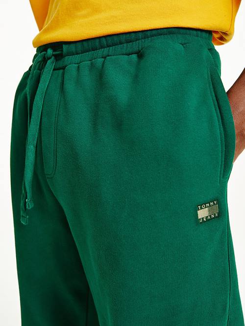 Tommy Hilfiger Tonal Logo Relaxed Fit Joggers Broek Heren Groen | TH953SRC