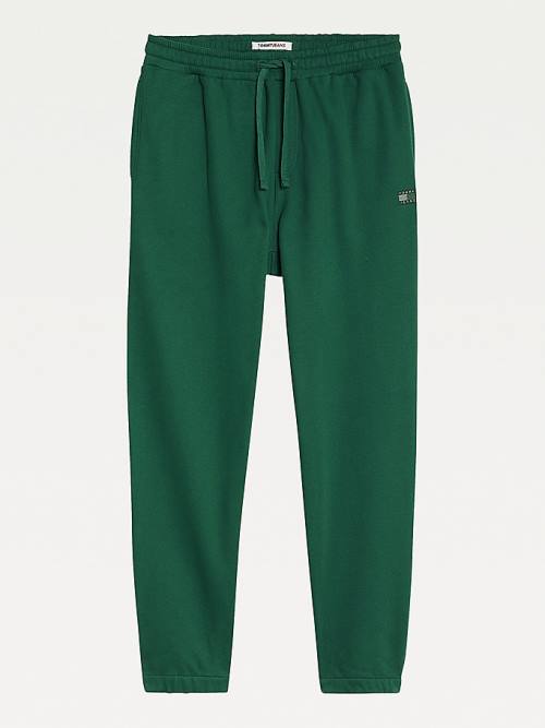 Tommy Hilfiger Tonal Logo Relaxed Fit Joggers Broek Heren Groen | TH953SRC