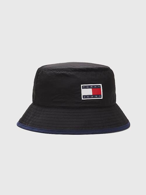 Tommy Hilfiger Travel Bucket Hoeden Heren Zwart | TH741LFS