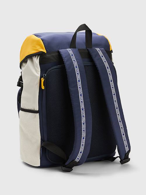 Tommy Hilfiger Travel Flap Backpack Tassen Heren Blauw | TH568BEP