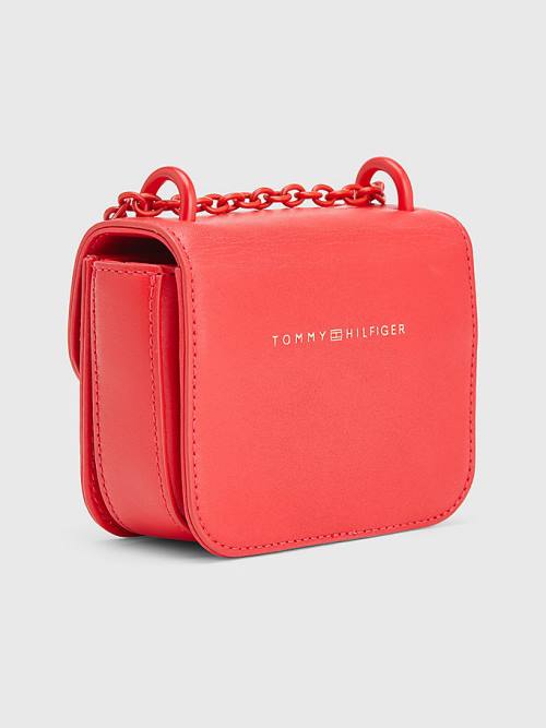 Tommy Hilfiger Turn Lock Tonal Micro Crossover Tassen Dames Rood | TH195IBE