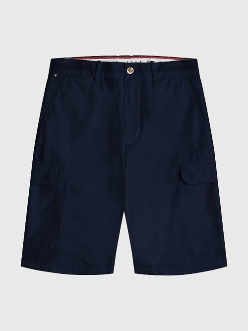 Tommy Hilfiger Twill Cargo Korte Broek Heren Blauw | TH160INU