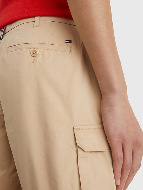 Tommy Hilfiger Twill Cargo Korte Broek Heren Beige | TH367BNI