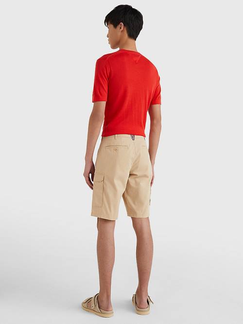 Tommy Hilfiger Twill Cargo Korte Broek Heren Beige | TH367BNI