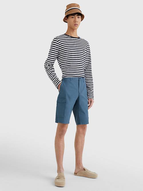 Tommy Hilfiger Twill Cargo Korte Broek Heren Blauw | TH780ZRL