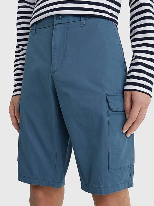 Tommy Hilfiger Twill Cargo Korte Broek Heren Blauw | TH780ZRL