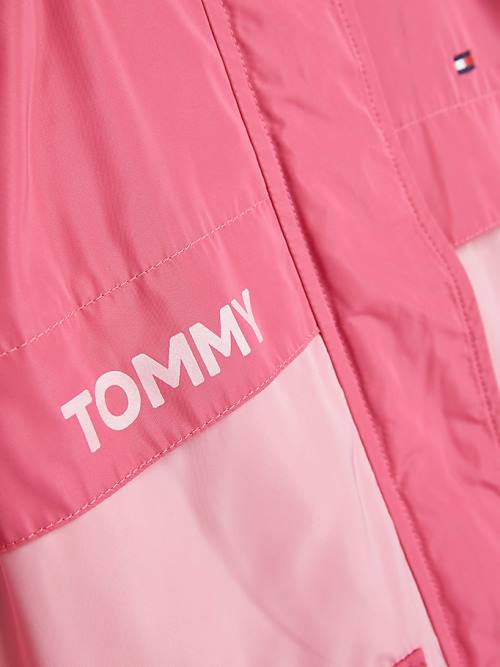 Tommy Hilfiger Two-Tone Chicago Windbreaker Jassen Meisjes Roze | TH485FCM