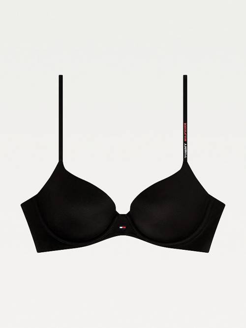 Tommy Hilfiger Ultra Soft Demi-Cup Bra Ondergoed Dames Zwart | TH917FLU