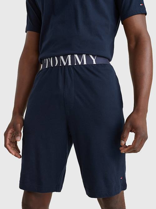 Tommy Hilfiger Ultra Soft Logo Set Pyjamas Heren Blauw | TH451UAI