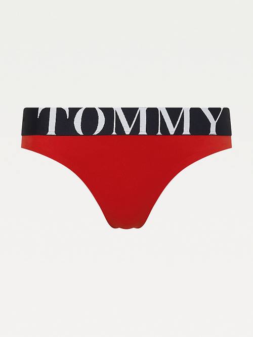 Tommy Hilfiger Ultra Soft Logo Waistband String Ondergoed Dames Rood | TH657IKT