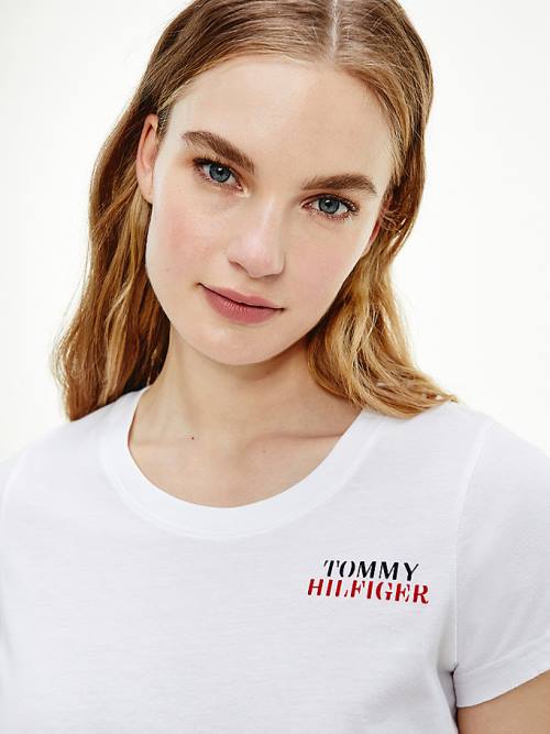 Tommy Hilfiger Ultra Soft Lounge T-shirts Dames Wit | TH182JAT