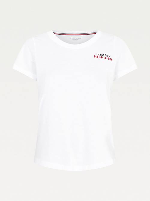 Tommy Hilfiger Ultra Soft Lounge T-shirts Dames Wit | TH182JAT