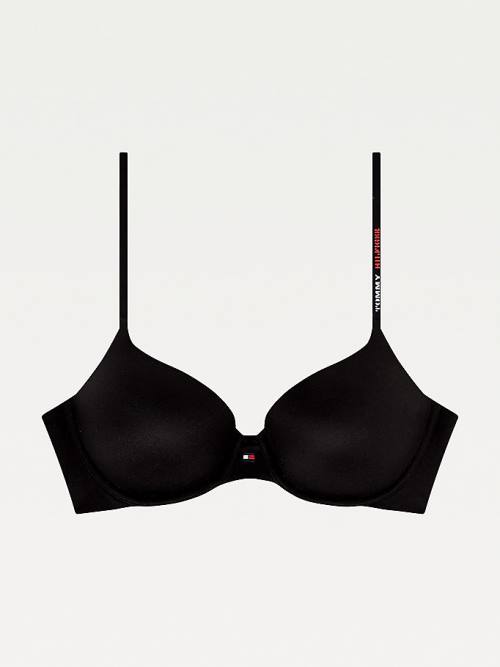 Tommy Hilfiger Ultra Soft Push-Up Bra Ondergoed Dames Zwart | TH583MDY