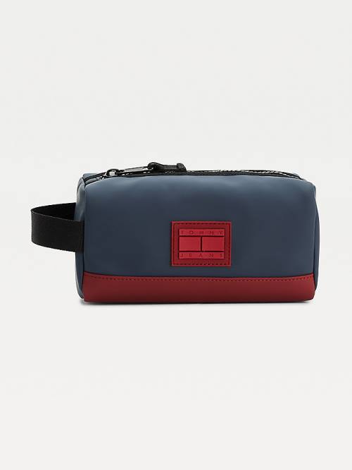 Tommy Hilfiger Urban Zipped Washbag Tassen Heren Blauw | TH895UKI