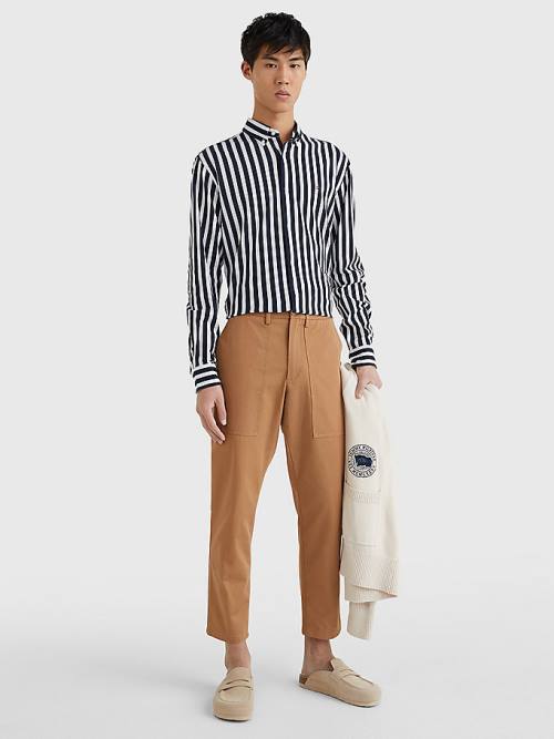 Tommy Hilfiger Utility Relaxed Fit Broek Heren Bruin | TH421NWZ