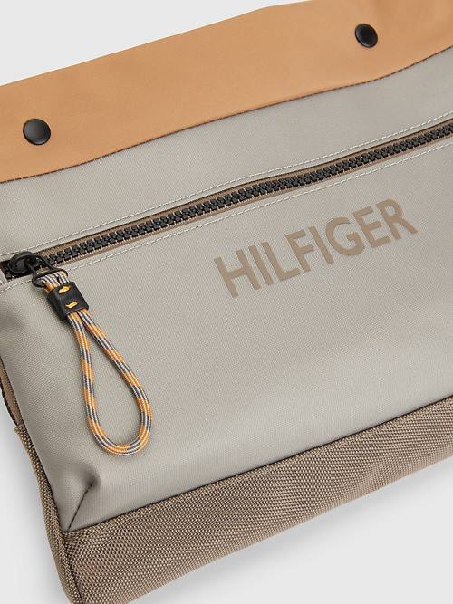 Tommy Hilfiger Utility Small Messenger Tassen Heren Khaki | TH321KIM