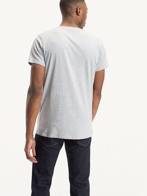 Tommy Hilfiger V-Neck T-shirts Heren Grijs | TH205XOC