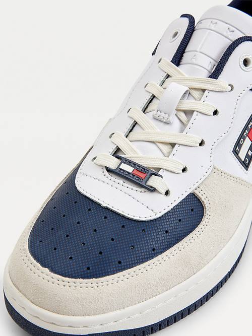 Tommy Hilfiger Varsity Basket Sneakers Heren Blauw | TH451CTL