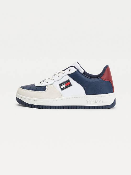 Tommy Hilfiger Varsity Basket Sneakers Heren Blauw | TH451CTL