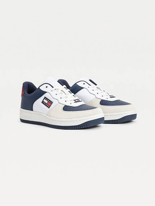 Tommy Hilfiger Varsity Basket Sneakers Heren Blauw | TH451CTL