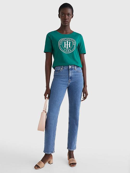 Tommy Hilfiger Venice Mid Rise Slim Faded Jeans Dames Denim | TH862EPV