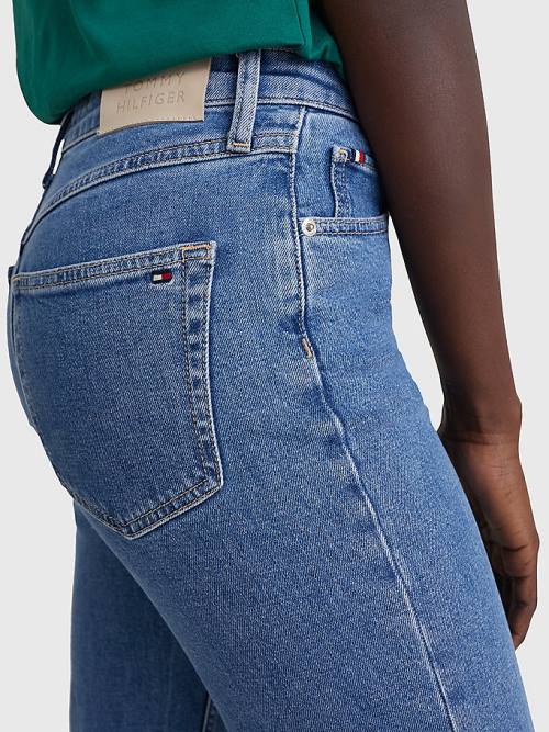 Tommy Hilfiger Venice Mid Rise Slim Faded Jeans Dames Denim | TH862EPV