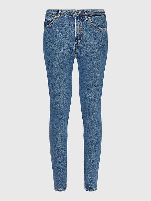 Tommy Hilfiger Venice Mid Rise Slim Faded Jeans Dames Denim | TH862EPV