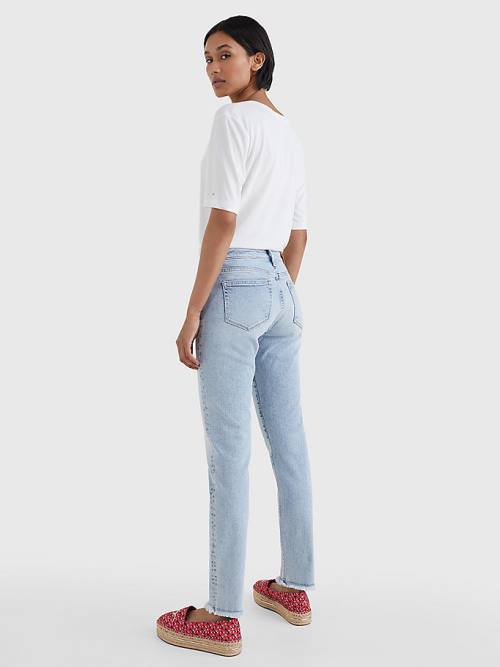 Tommy Hilfiger Venice Mid Rise Slim Jeans Dames Denim | TH491XLW