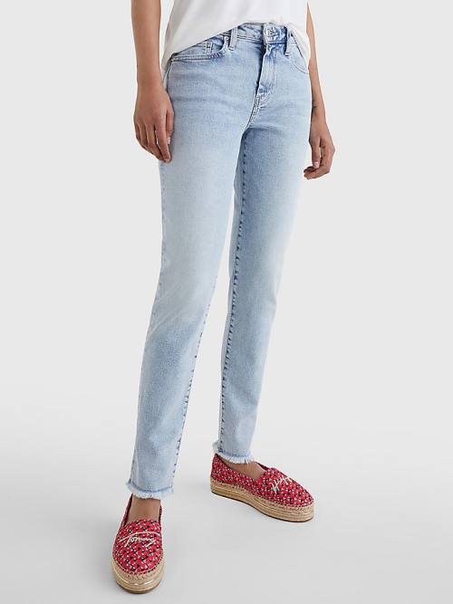 Tommy Hilfiger Venice Mid Rise Slim Jeans Dames Denim | TH491XLW