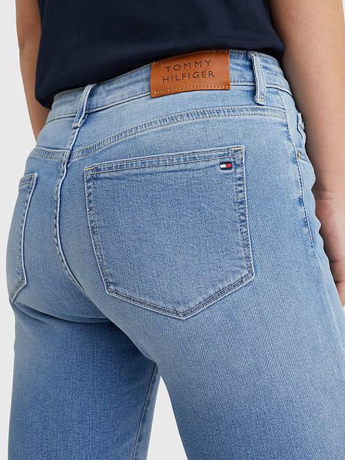 Tommy Hilfiger Venice Slim Denim Korte Broek Dames Denim | TH347EBK