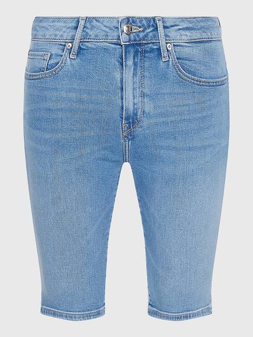 Tommy Hilfiger Venice Slim Denim Korte Broek Dames Denim | TH347EBK