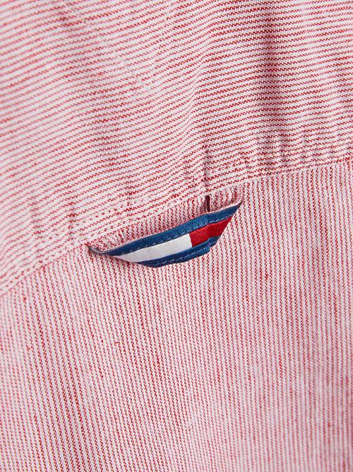 Tommy Hilfiger Vertical Stripe Overhemd Jongens Rood | TH263FGV