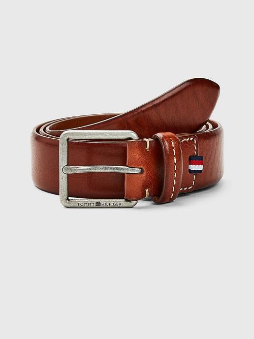 Tommy Hilfiger Vrijetijds Leren Essential Riemen Heren Bruin | TH657PAB